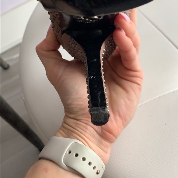 Rock & Republic brown leather stud heels - Picture 5 of 5